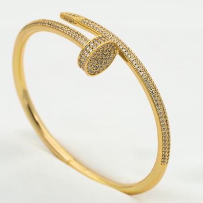 [AW]JUSTE UN CLOU 3.5MM FULL PAVÉ NAIL BANGLE