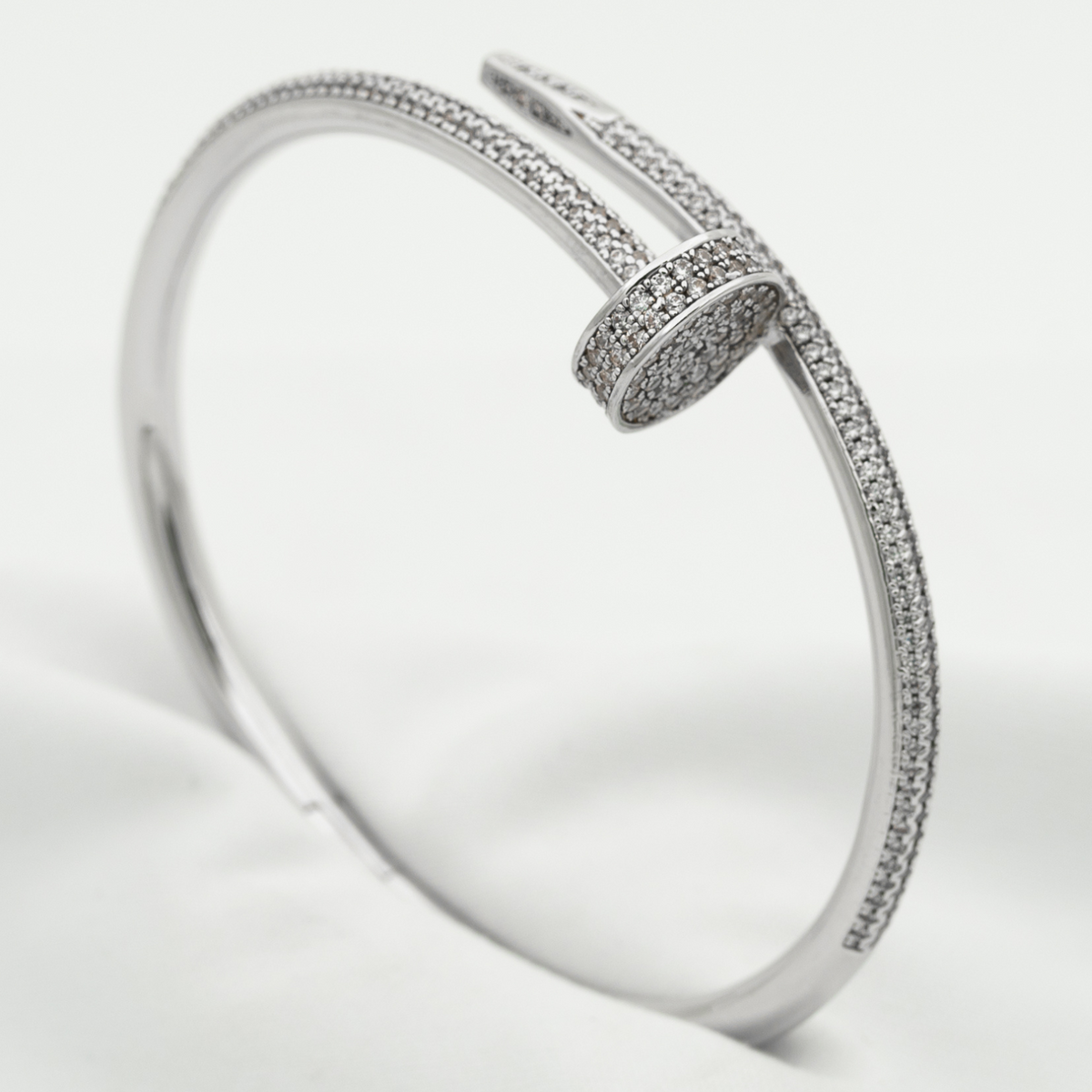 [AW]JUSTE UN CLOU 3.5MM FULL PAVÉ NAIL BANGLE