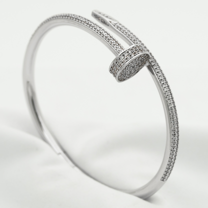[AW]JUSTE UN CLOU 3.5MM FULL PAVÉ NAIL BANGLE