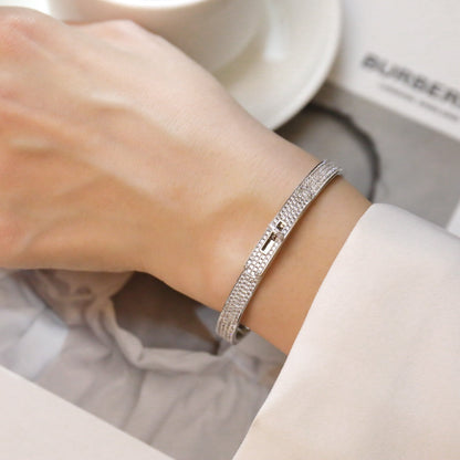 [AW]KELLY BRACELET DIAMOND PAVED