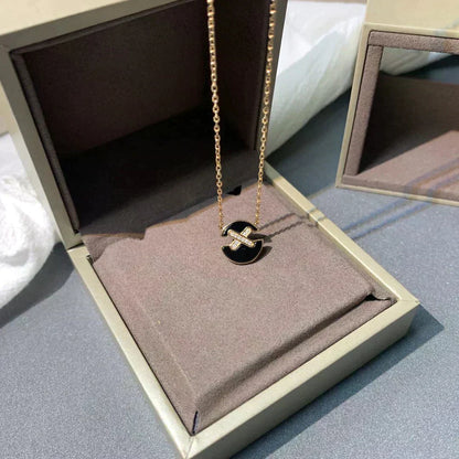 [AW]JEUX DE ROSE GOLD DIAMOND NECKLACE