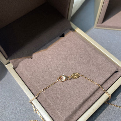 [AW]JEUX DE ROSE GOLD DIAMOND NECKLACE