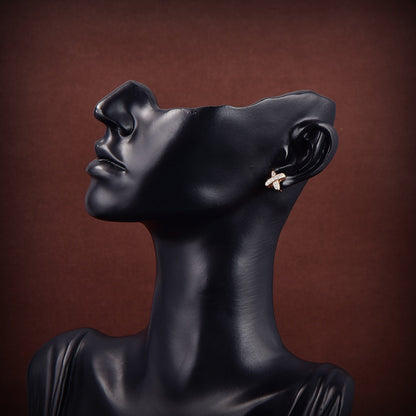 [AW]JEUX DE GOLD DIAMOND EARRINGS