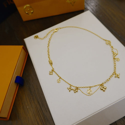 [AW]BLOOMING SUPPLE NECKLACE BRASS