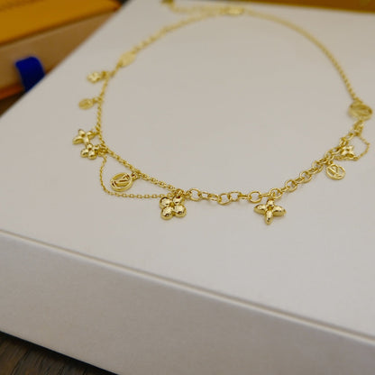 [AW]BLOOMING SUPPLE NECKLACE BRASS