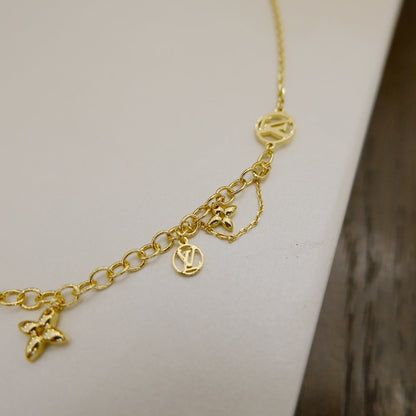 [AW]BLOOMING SUPPLE NECKLACE BRASS