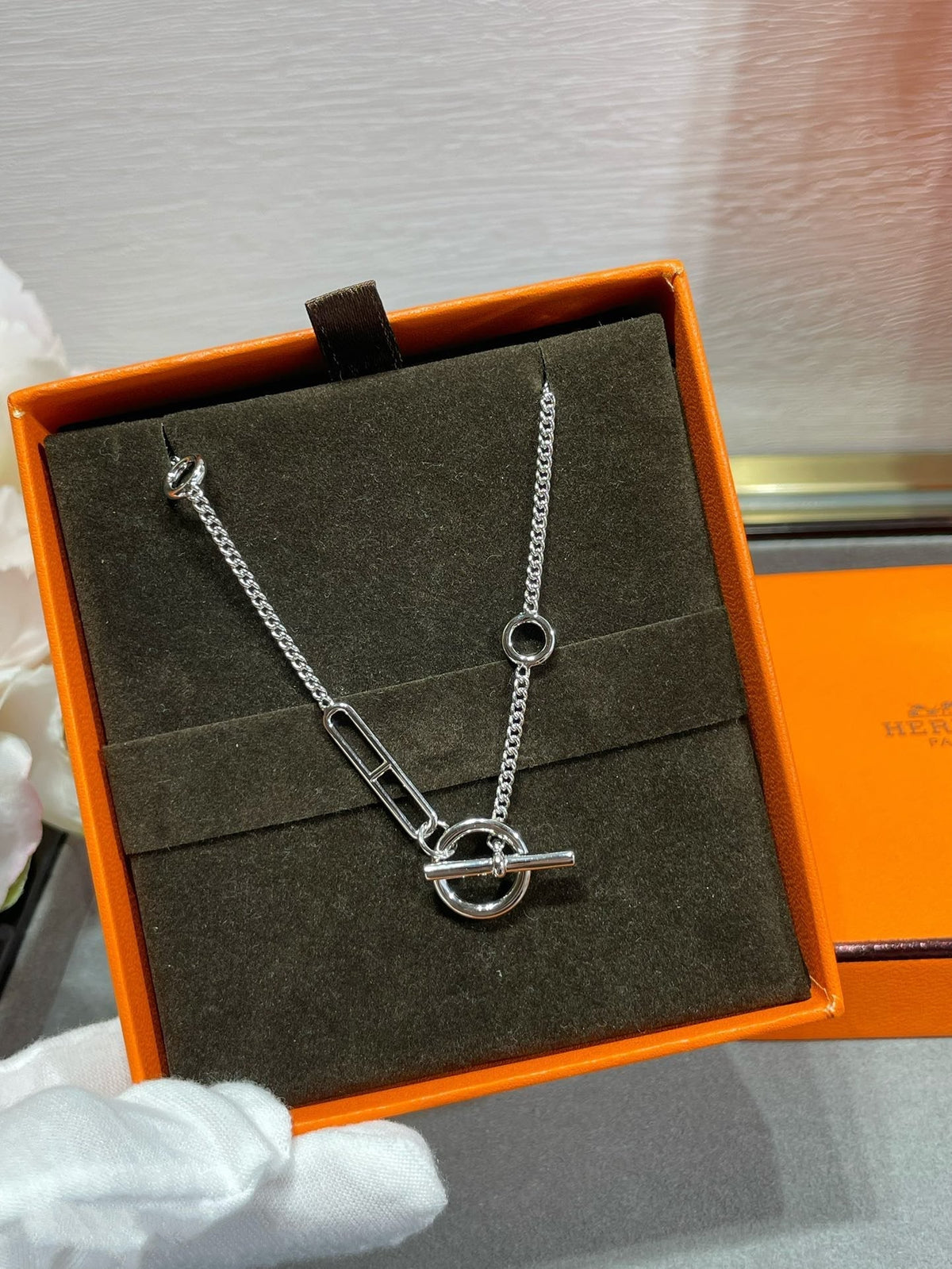 [AW]HM STERLING CHAINE D'ANCRE HEART