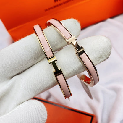 [AW]CLASSIC HM CLIC  PINK 8MM ENAMEL BRACELET