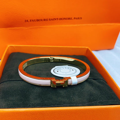 [AW]CLASSIC HM CLIC  PINK 8MM ENAMEL BRACELET