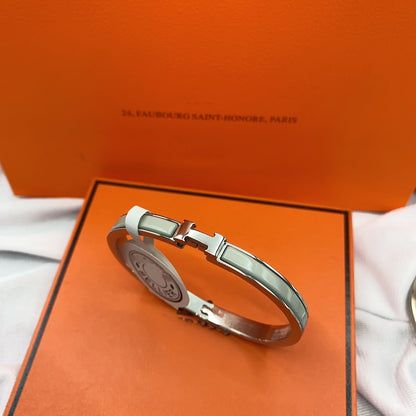 [AW]CLASSIC HM CLIC GREEN 8MM ENAMEL BRACELET