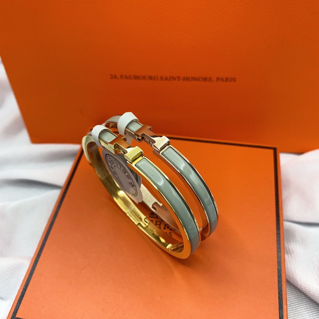 [AW]CLASSIC HM CLIC GREEN 8MM ENAMEL BRACELET