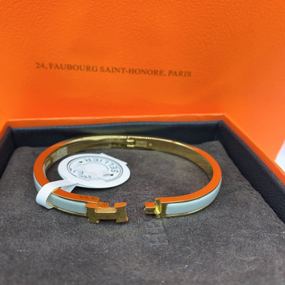 [AW]CLASSIC HM CLIC GREEN 8MM ENAMEL BRACELET