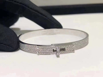 [AW]HM KELLY BRACELET IN SILVER AND FULL PAVE DIAMOND