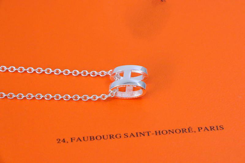 [AW]HM NECKLACE H LETTER OVAL SERIES