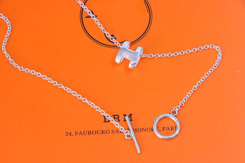 [AW]HM NECKLACE H LETTER OVAL SERIES
