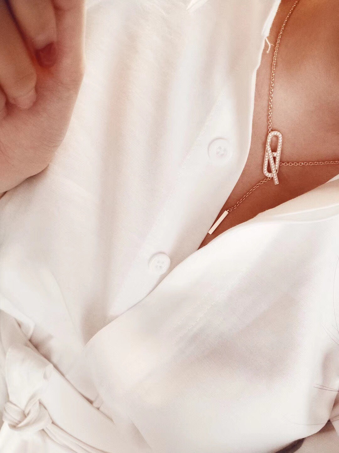 [AW]HM FIRE PIG NOSE NECKLACE TRENDY STREET