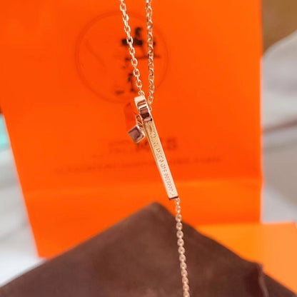 [AW]HM NECKLACE PLATINUM ROSE GOLD DIAMOND