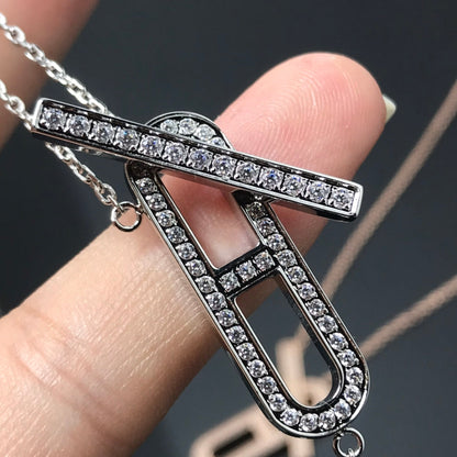 [AW]HM NECKLACE PLATINUM ROSE GOLD DIAMOND