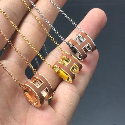 [AW]H NECKLACE BROWN