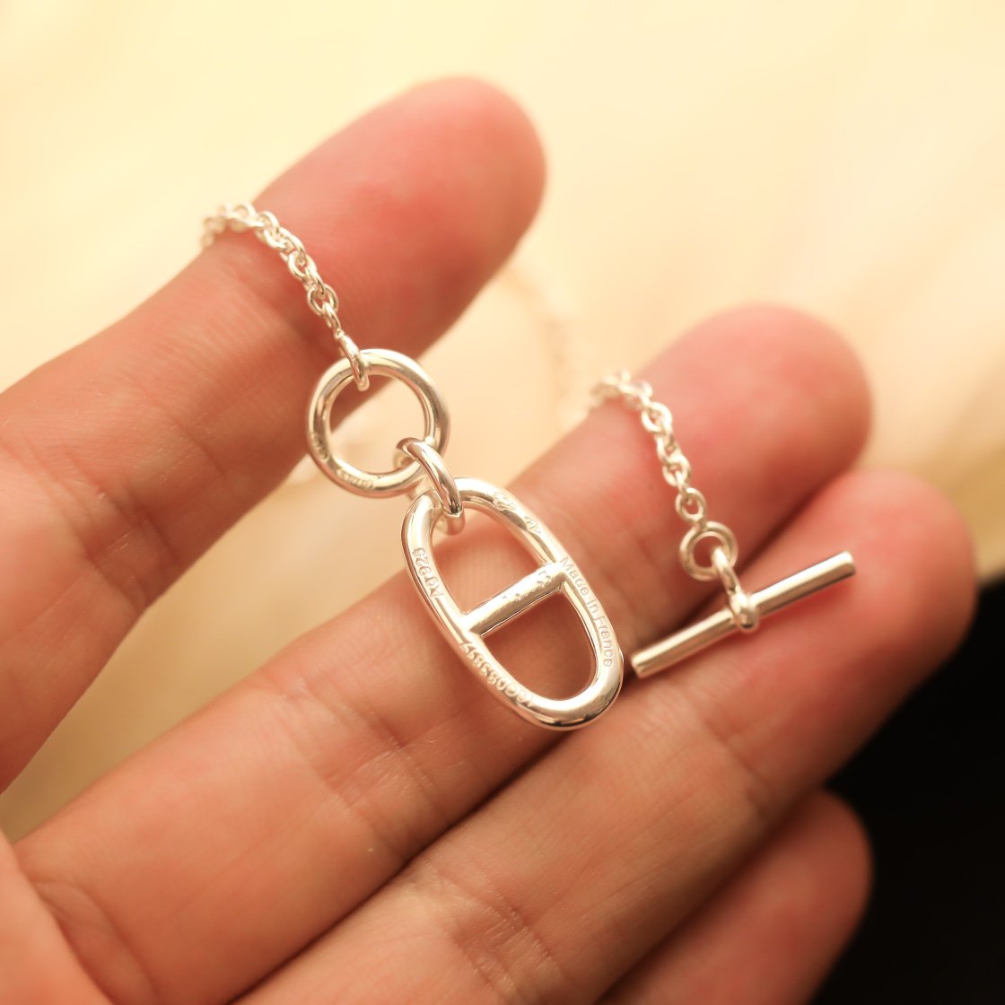 [AW]HM CHAINE D'ANCRE PENDANT NECKLACE STERLING SILVER