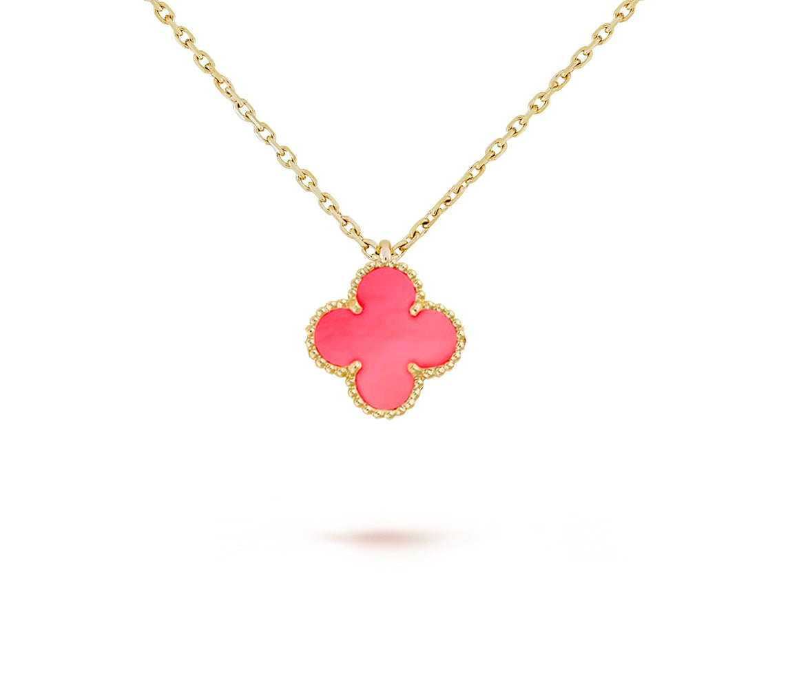 [AW]9.5MM MINI CLOVER PENDANT NECKLACE COLLECTION