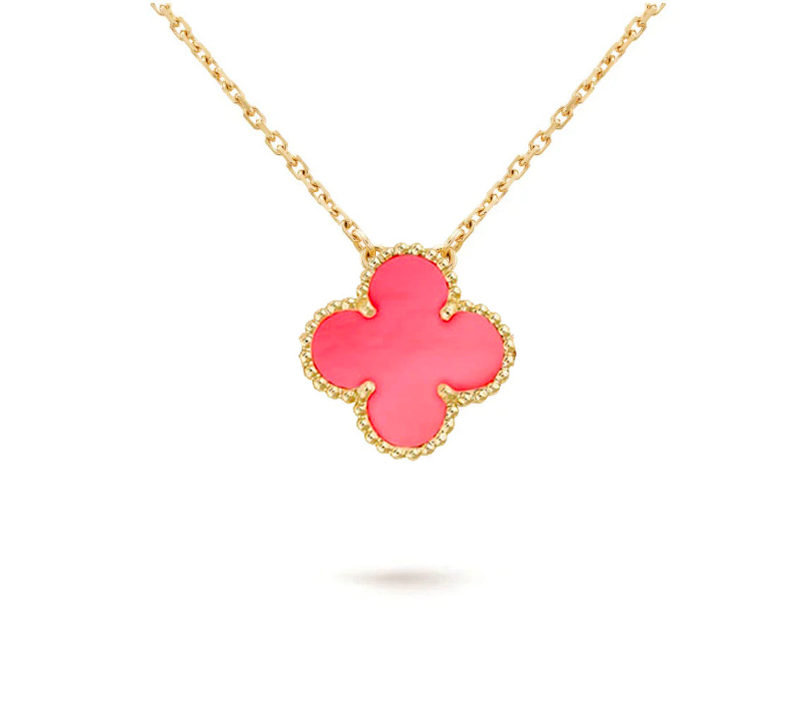 [AW]15MM CLOVER FLOWER PENDANT NECKLACE COLLECTION