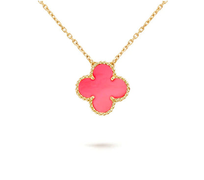 [AW]15MM CLOVER FLOWER PENDANT NECKLACE COLLECTION