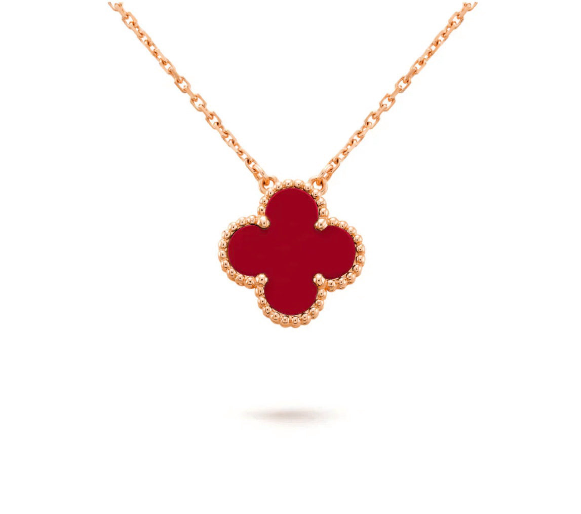 [AW]15MM CLOVER FLOWER PENDANT NECKLACE COLLECTION