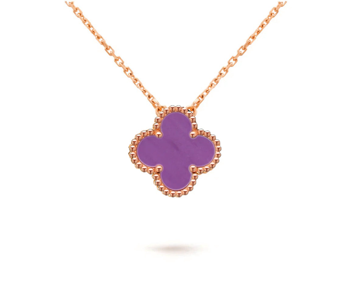[AW]15MM CLOVER FLOWER PENDANT NECKLACE COLLECTION