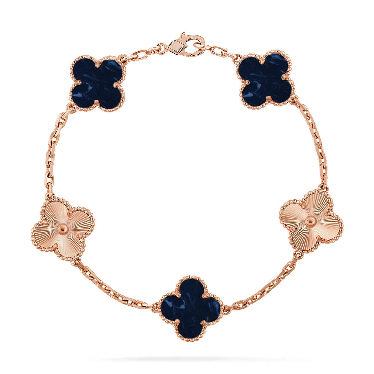 [AW]LUCKY CLOVER 5-MOTIF BRACELET - PIETERSITE COLLECTION