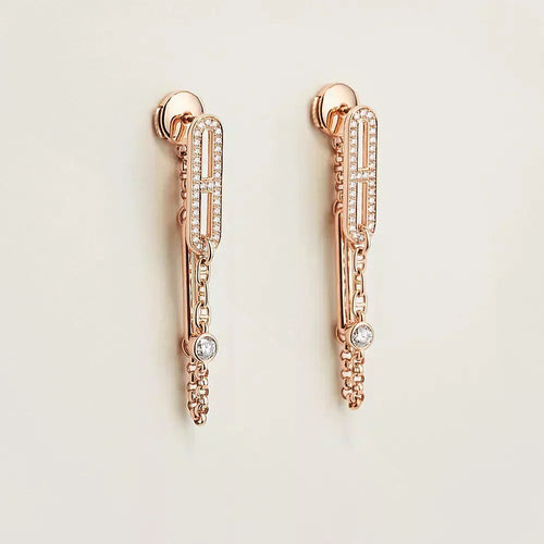 [AW]CHAINE CHAOS DIAMOND DROP EARRINGS