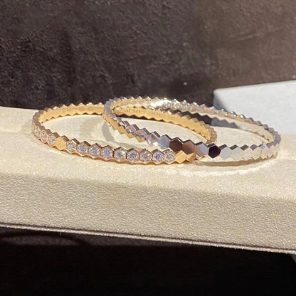 [AW]BEE LOVE GOLD BRACELET FULL DIAMOND