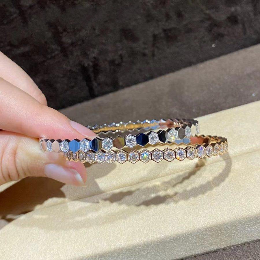 [AW]BEE LOVE GOLD BRACELET FULL DIAMOND