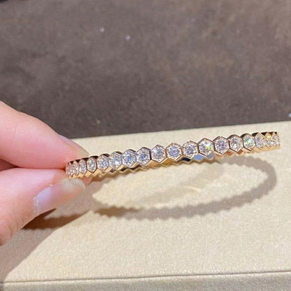 [AW]BEE LOVE GOLD BRACELET FULL DIAMOND