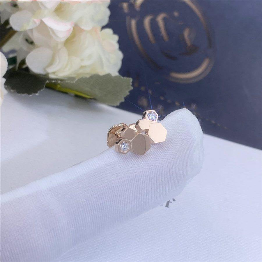 [AW]BEE LOVE ROSE GOLD DIAMOND EARRINGS