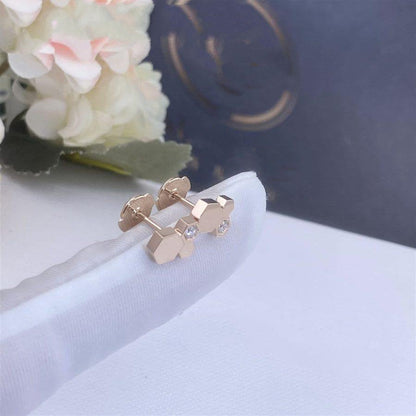 [AW]BEE LOVE ROSE GOLD DIAMOND EARRINGS
