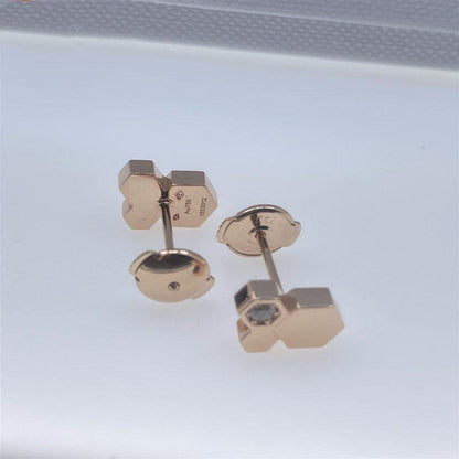[AW]BEE LOVE ROSE GOLD DIAMOND EARRINGS