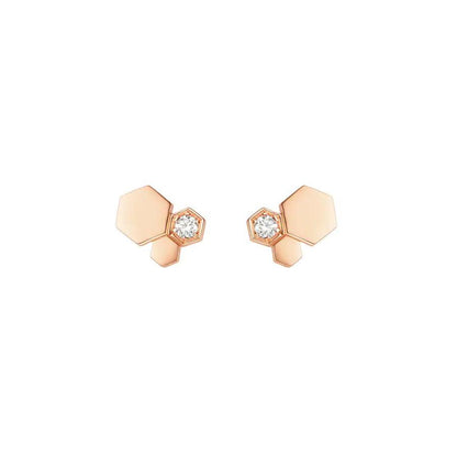 [AW]BEE LOVE ROSE GOLD DIAMOND EARRINGS