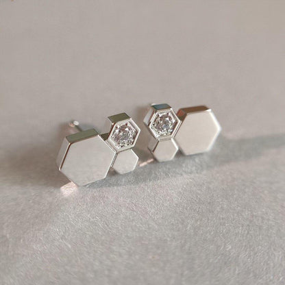 [AW]BEE LOVE SILVER DIAMOND EARRINGS