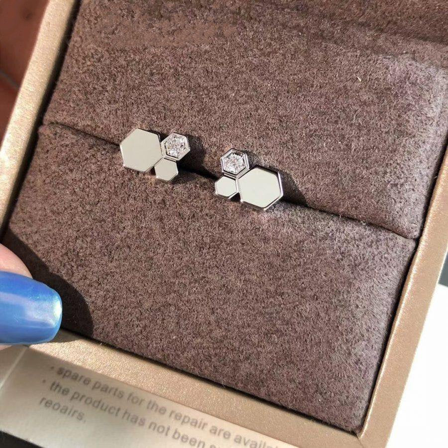 [AW]BEE LOVE SILVER DIAMOND EARRINGS