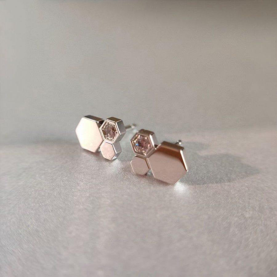 [AW]BEE LOVE SILVER DIAMOND EARRINGS