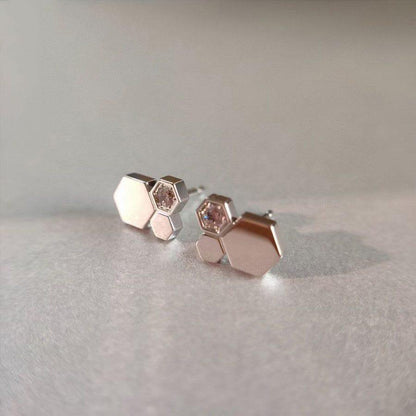 [AW]BEE LOVE SILVER DIAMOND EARRINGS