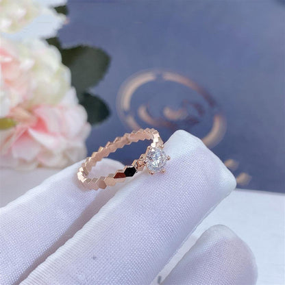 [AW]BEE LOVE RING ROSE GOLD 1 DIAMOND