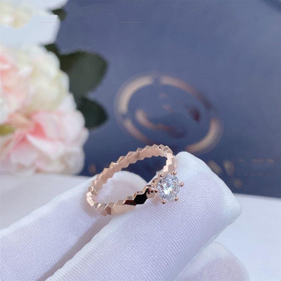 [AW]BEE LOVE RING ROSE GOLD 1 DIAMOND