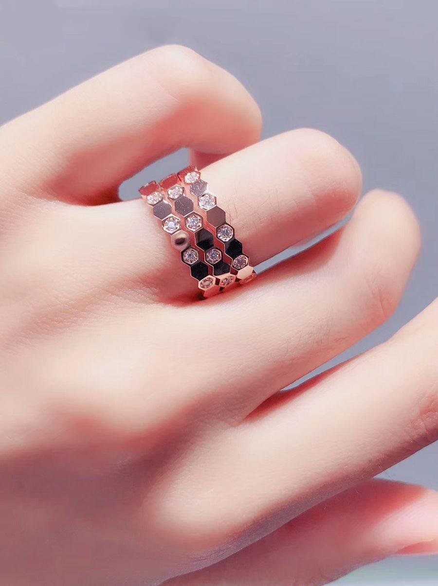 [AW]BEE LOVE RING ROSE GOLD DIAMOND