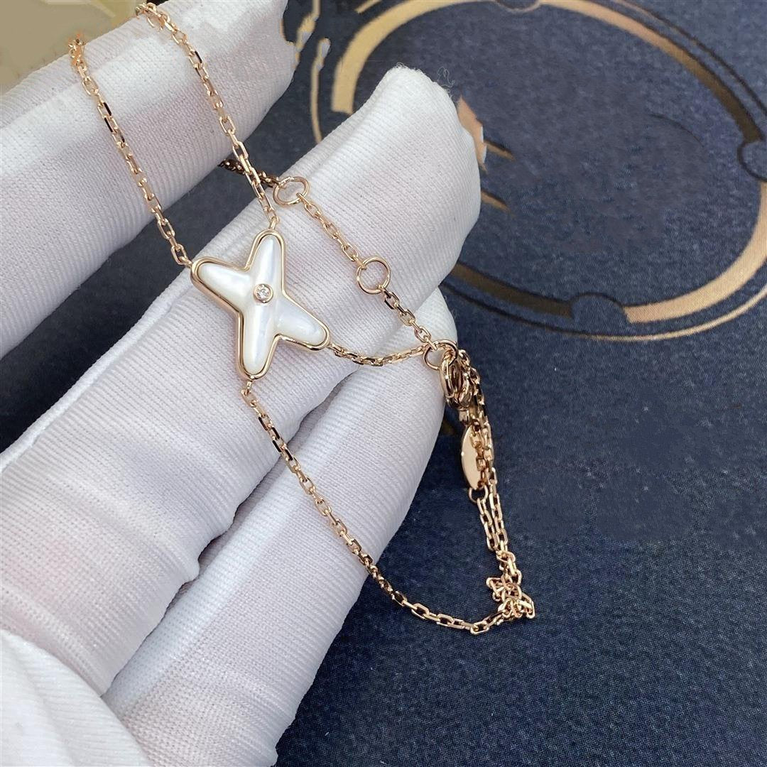 [AW]JEUX BRACELET WHITE MOP ROSE GOLD 1 DIAMOND