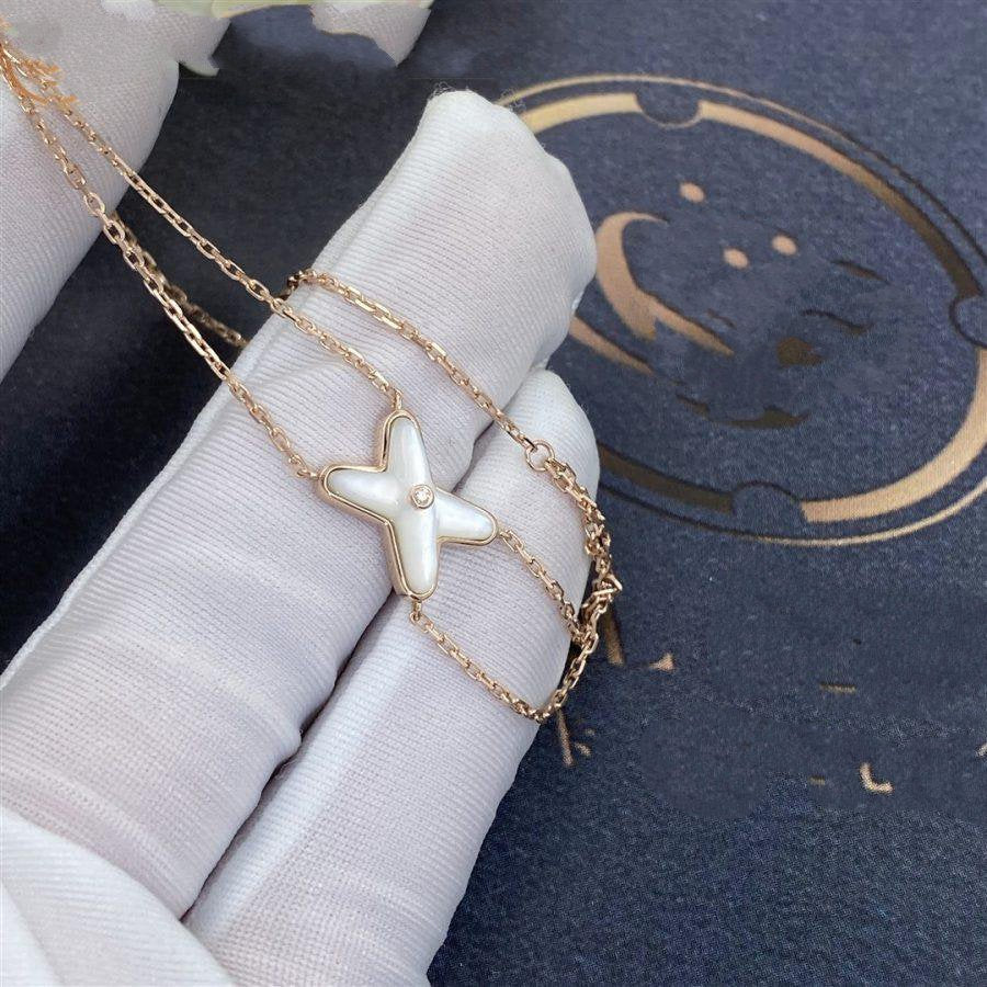 [AW]JEUX BRACELET WHITE MOP ROSE GOLD 1 DIAMOND