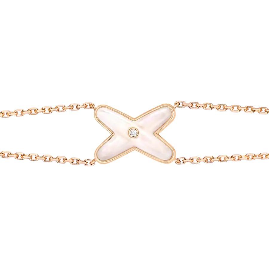 [AW]JEUX BRACELET WHITE MOP ROSE GOLD 1 DIAMOND