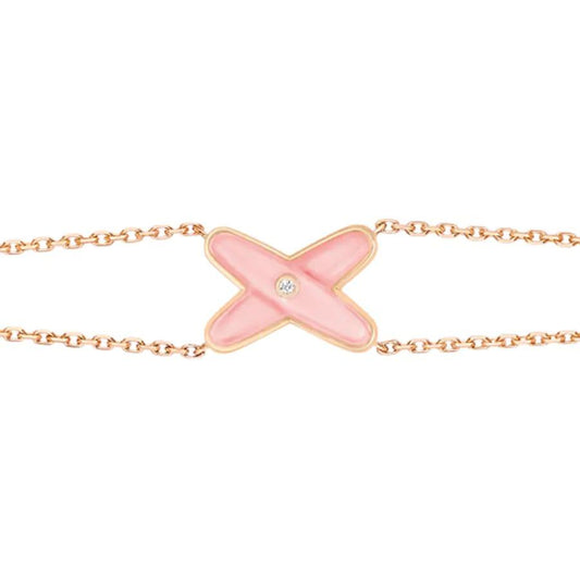 [AW]JEUX BRACELET PINK MOP ROSE GOLD 1 DIAMOND