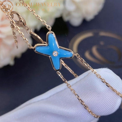 [AW]JEUX BRACELET TURQUOISE ROSE GOLD 1 DIAMOND